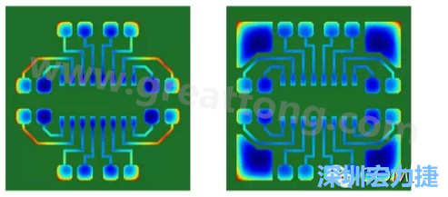 通過仿真，可以快速簡單地重新設計并計算不同圖形布局所得到的厚度均勻性-深圳宏力捷