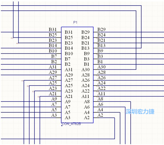 雙擊 1.SchDoc，文件可以被正常打開，下圖是其中的一部分：