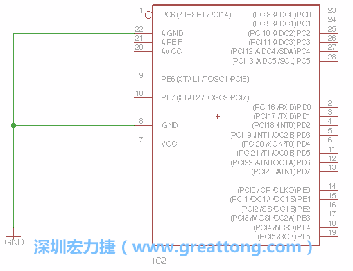 排針的用途是連接微控制器的輸出和輸入，它提供了一個平臺給焊線和針腳。