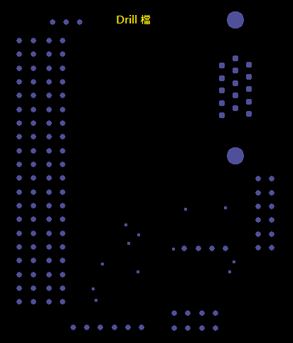 產生Drill File及 Map File 的Gerber 檔案，此會產生描述此PCB所用到的鉆孔的孔徑尺寸及鉆孔的座標資訊。