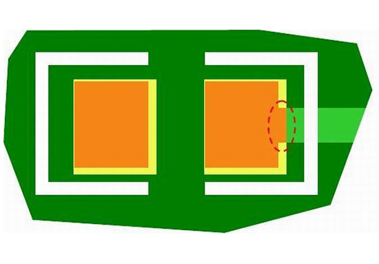 SMT貼片加工焊盤大小不規則