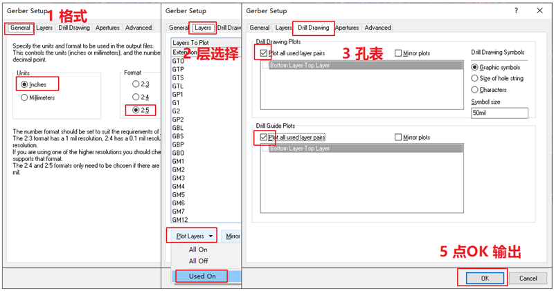 輸出Gerber部分，File下選擇 Gerber Files